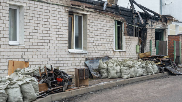 Professional Fire Damage Removal technician working in Springfield, PA